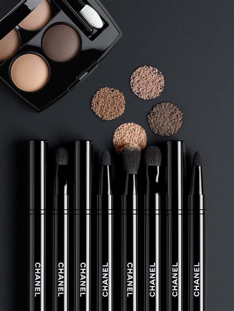 chanel lip brush|Chanel retractable eyeshadow brush.